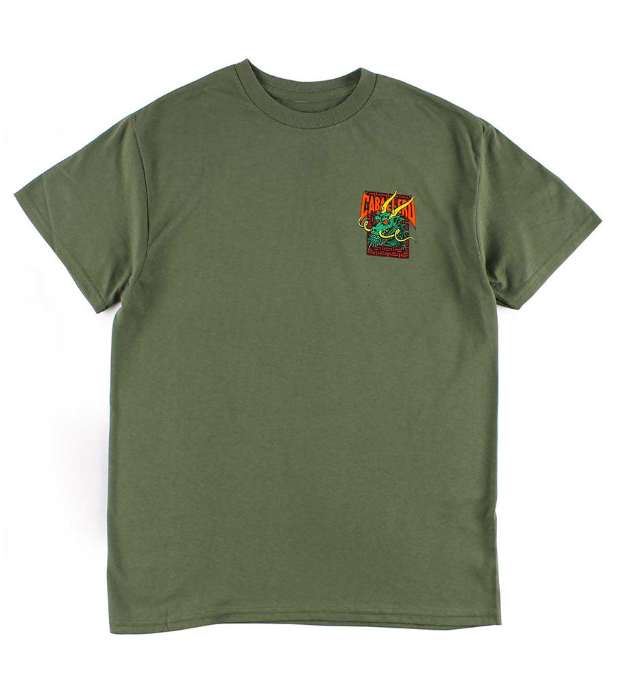 Powell Peralta Cab Street Dragon T-Shirt - Military Green