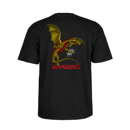 Powell Peralta Dragons Logo T-Shirt - Black