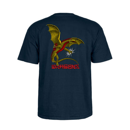 Powell Peralta Dragons Logo T-Shirt - Navy