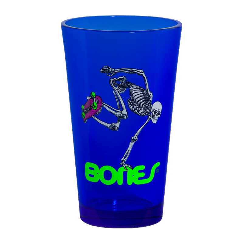 Powell Peralta Skateboard Skeleton Blacklight Pint Glass