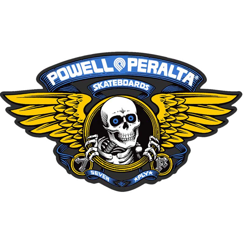 Powell Peralta Winged Ripper Blue Die Cut Sticker 12"