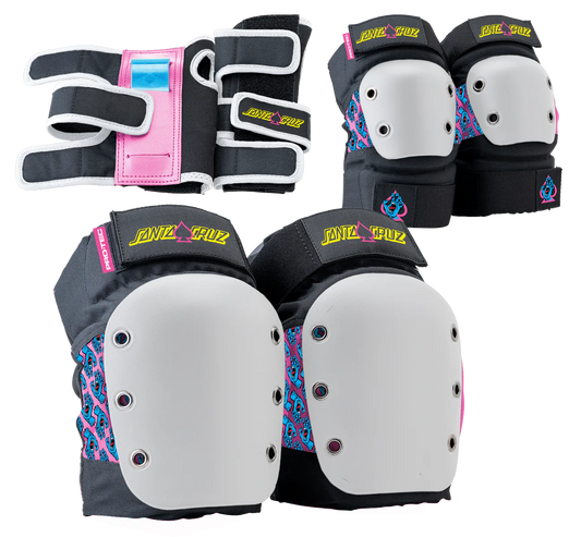 Pro-Tec Junior 3 Pack Pad Set - Santa Cruz