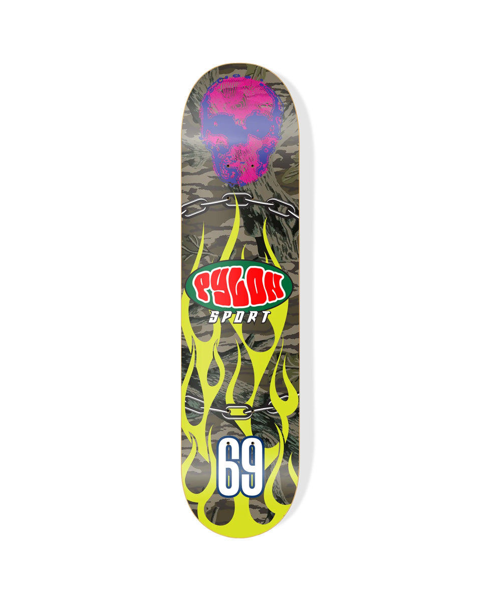 Pylon Flames & Chains Deck 8.375"