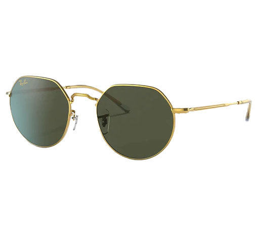 Ray-Ban Jack Legend Gold W/ Green Metal Unisex Sunglass