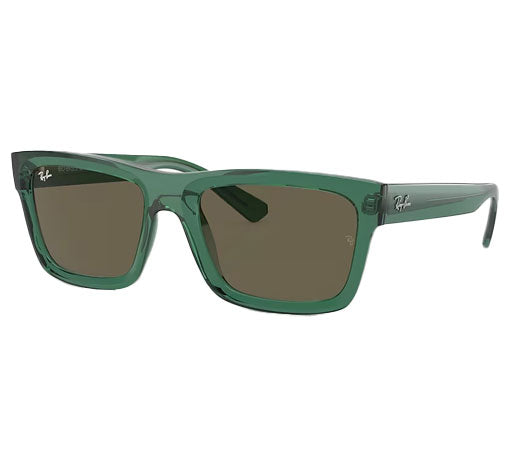 Ray-Ban Warren Transparent Green W/ Brown Injected Unisex Sunglass