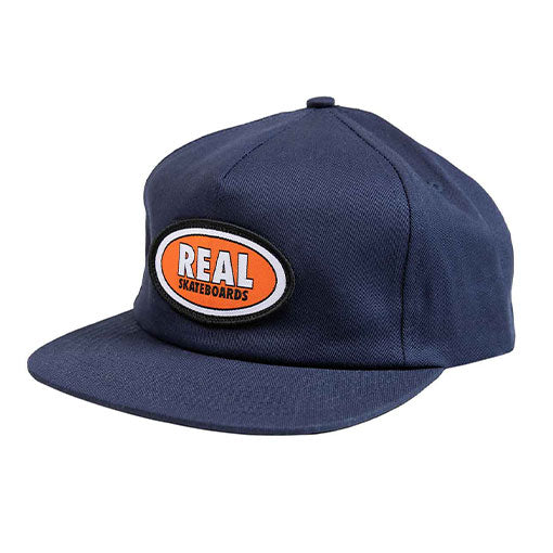 Real Oval Cap Navy/Red
