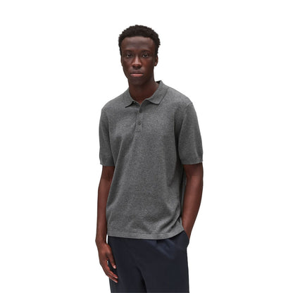 Reigning Champ Cotton Cashmere Riviera Polo H.Carbon