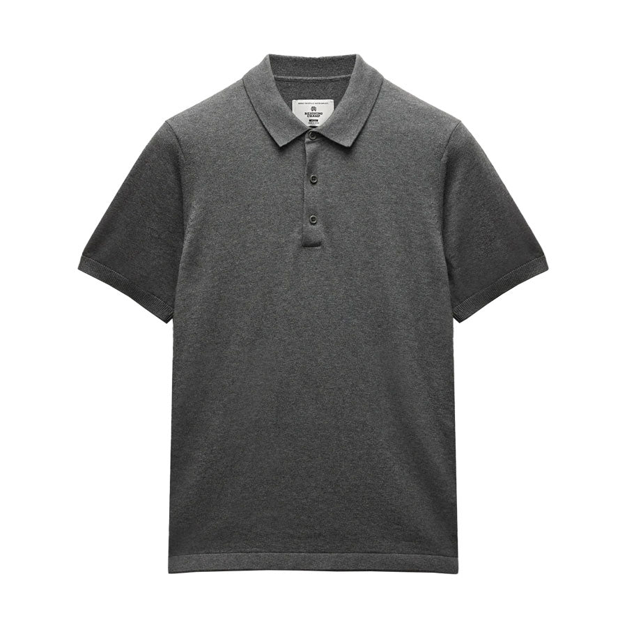 Reigning Champ Cotton Cashmere Riviera Polo H.Carbon