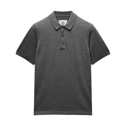 Reigning Champ Cotton Cashmere Riviera Polo H.Carbon