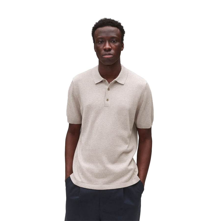 Reigning Champ Cotton Cashmere Riviera Polo Sand