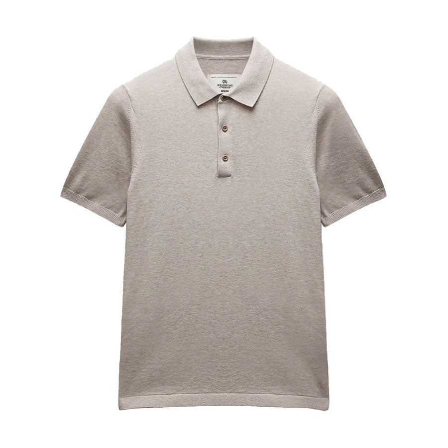 Reigning Champ Cotton Cashmere Riviera Polo Sand