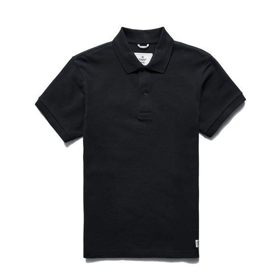Reigning Champ Knit Academy Polo Shirt Black