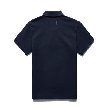 Reigning Champ Knit Academy Polo Shirt Navy