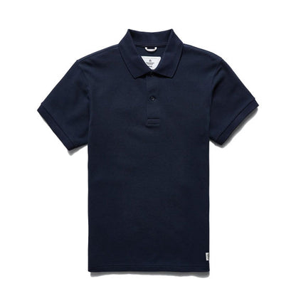 Reigning Champ Knit Academy Polo Shirt Navy