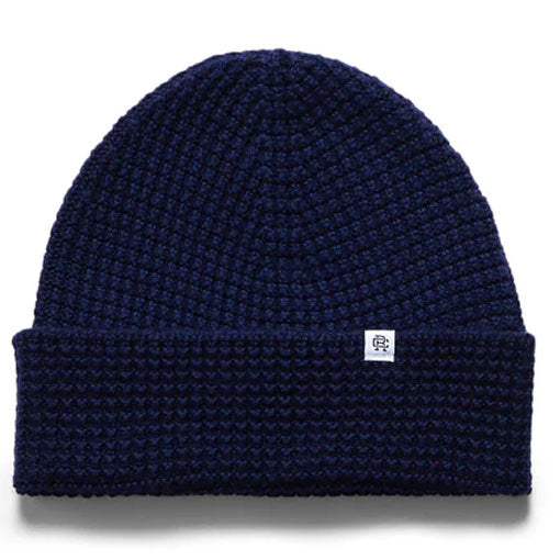 Reigning Champ Merino Wool Cuffed Beanie Navy