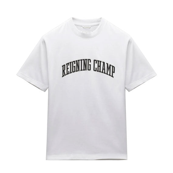 Reigning Champ Midweight Collegiate T-Shirt White