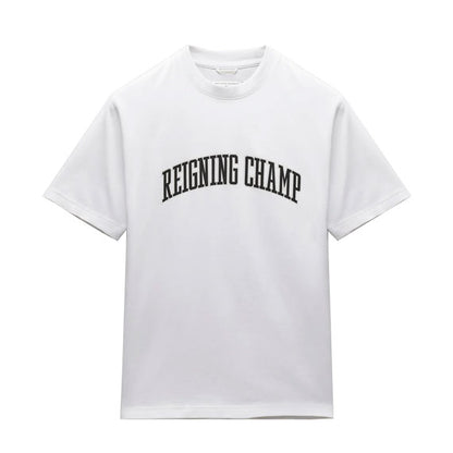 Reigning Champ Midweight Collegiate T-Shirt White