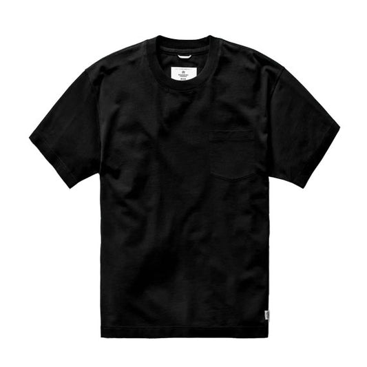 Reigning Champ Midweight Jersey Classic Pocket T-Shirt Black