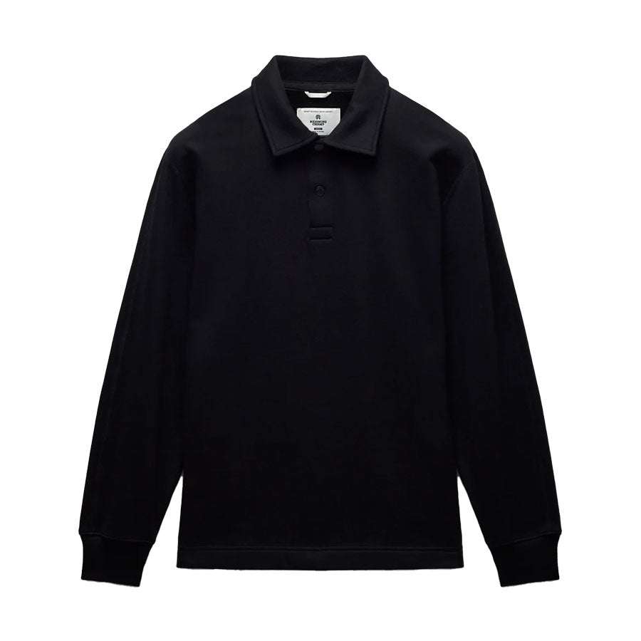 Reigning Champ Midweight Terry Rugby Sweater Black