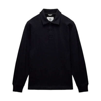 Reigning Champ Midweight Terry Rugby Sweater Black