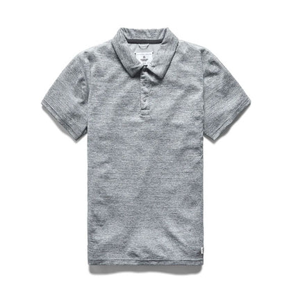 Reigning Champ Solotex Mesh Polo Shirt H.Grey