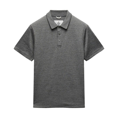 Reigning Champ Solotex Mesh Tiebreak Polo H.Carbon