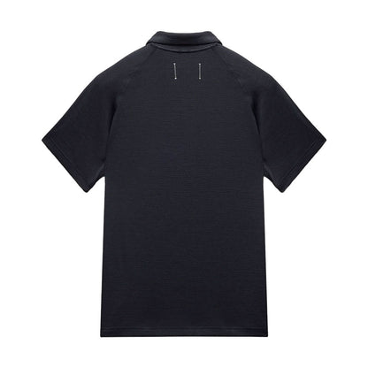 Reigning Champ Solotex Mesh Tiebreak Polo Navy