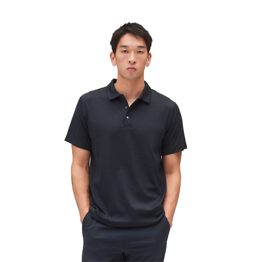 Reigning Champ Solotex Mesh Tiebreak Polo Navy