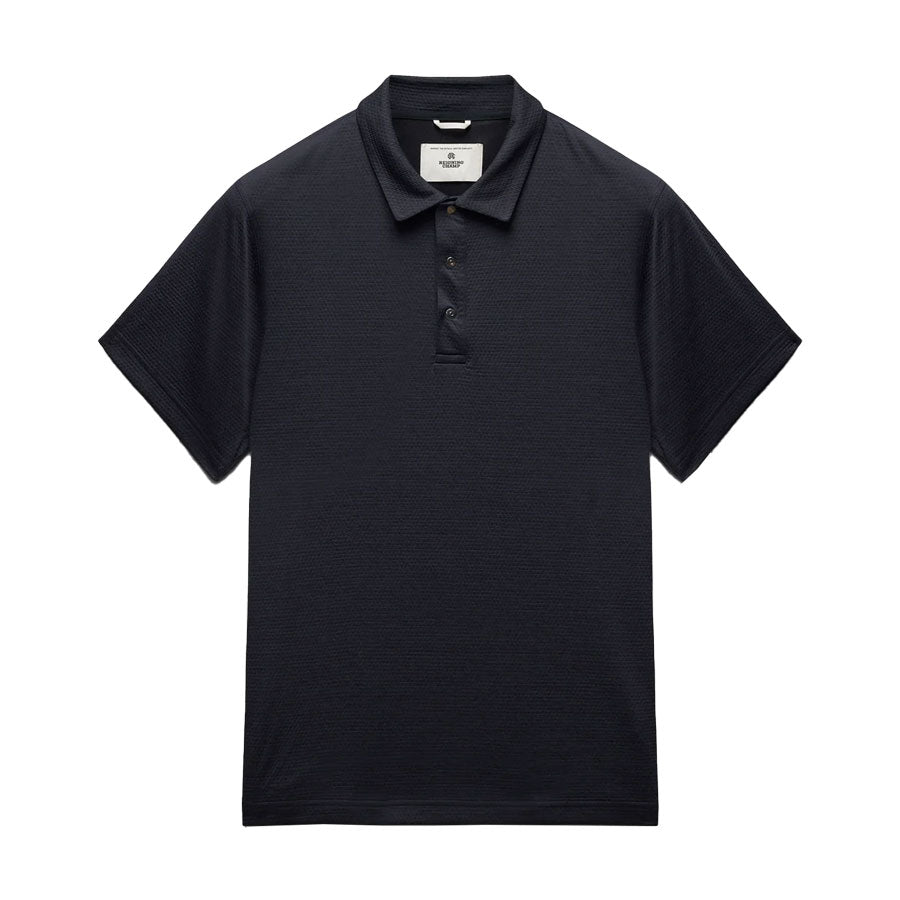 Reigning Champ Solotex Mesh Tiebreak Polo Navy