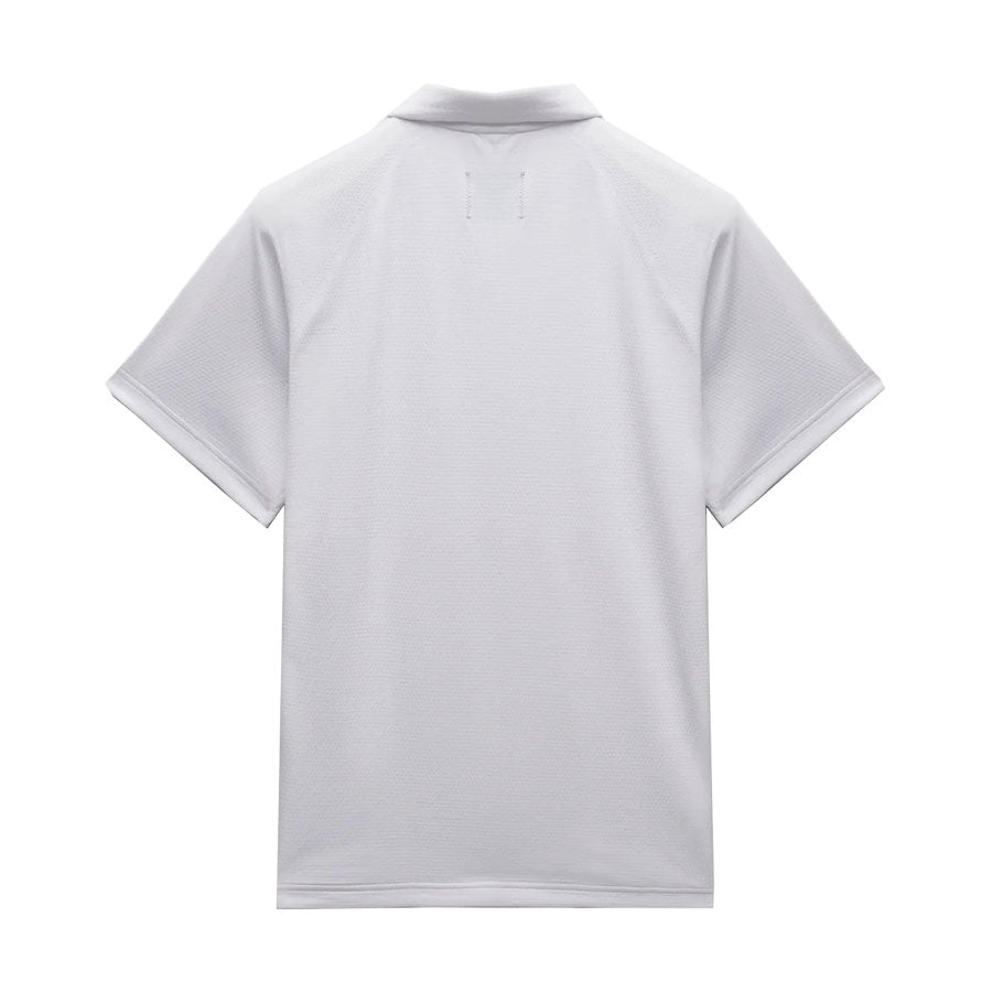 Reigning Champ Solotex Mesh Tiebreak Polo White