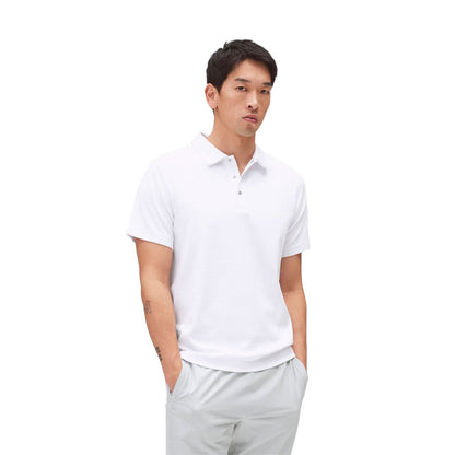 Reigning Champ Solotex Mesh Tiebreak Polo White