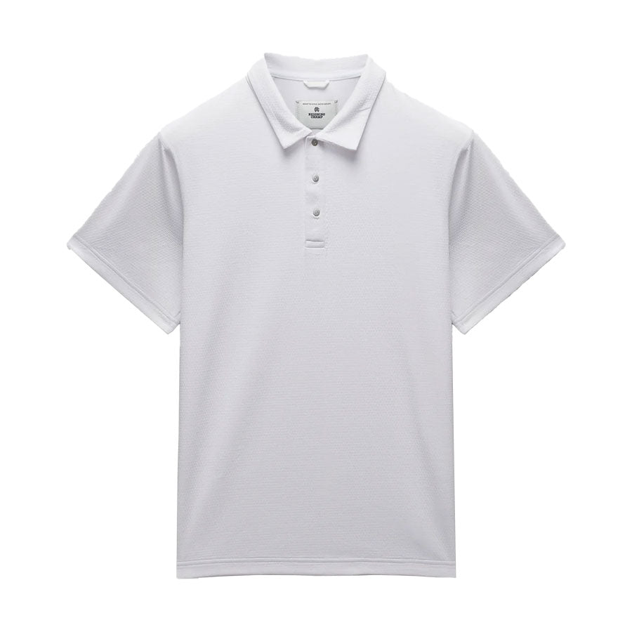 Reigning Champ Solotex Mesh Tiebreak Polo White