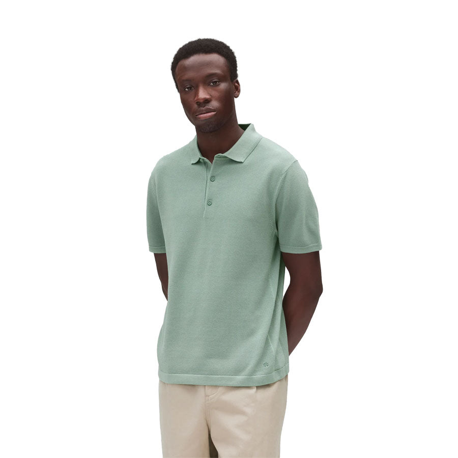 Reigning Champ Supima Knit Polo Sage