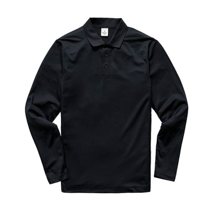 Reigning Champ Tech Pique LS Playoff Polo Shirt Black