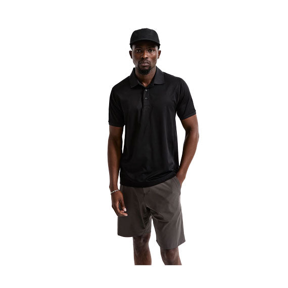 Reigning Champ Tech Pique Polo Shirt Black