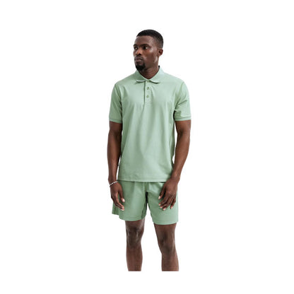 Reigning Champ Tech Pique Polo Shirt Mineral Green