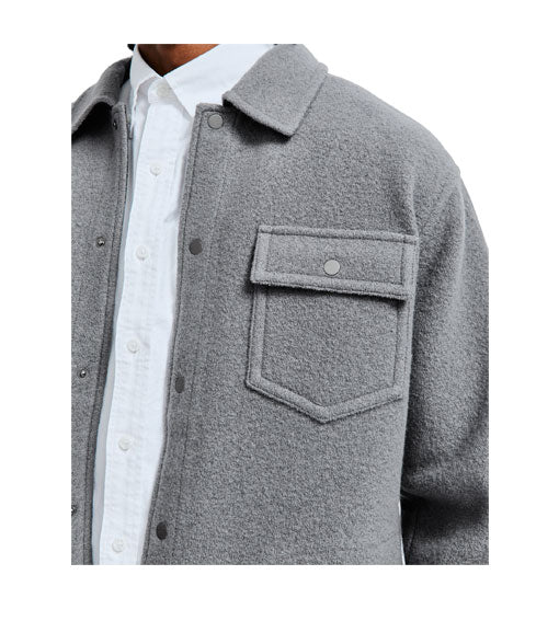 Reigning Champ Wool Overshirt Carbon