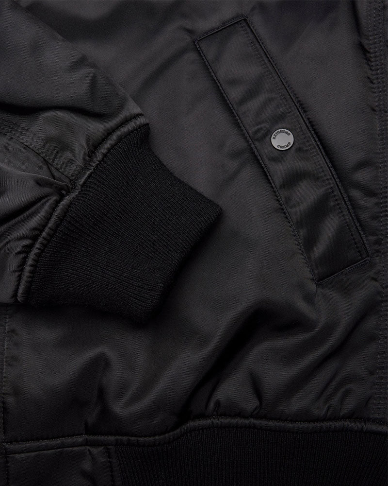 Reigning Champ Woven Nylon Twill Crew Jacket Black