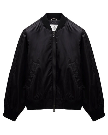 Reigning Champ Woven Nylon Twill Crew Jacket Black