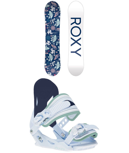 Roxy Kids' Poppy Snowboard Package Small 2024