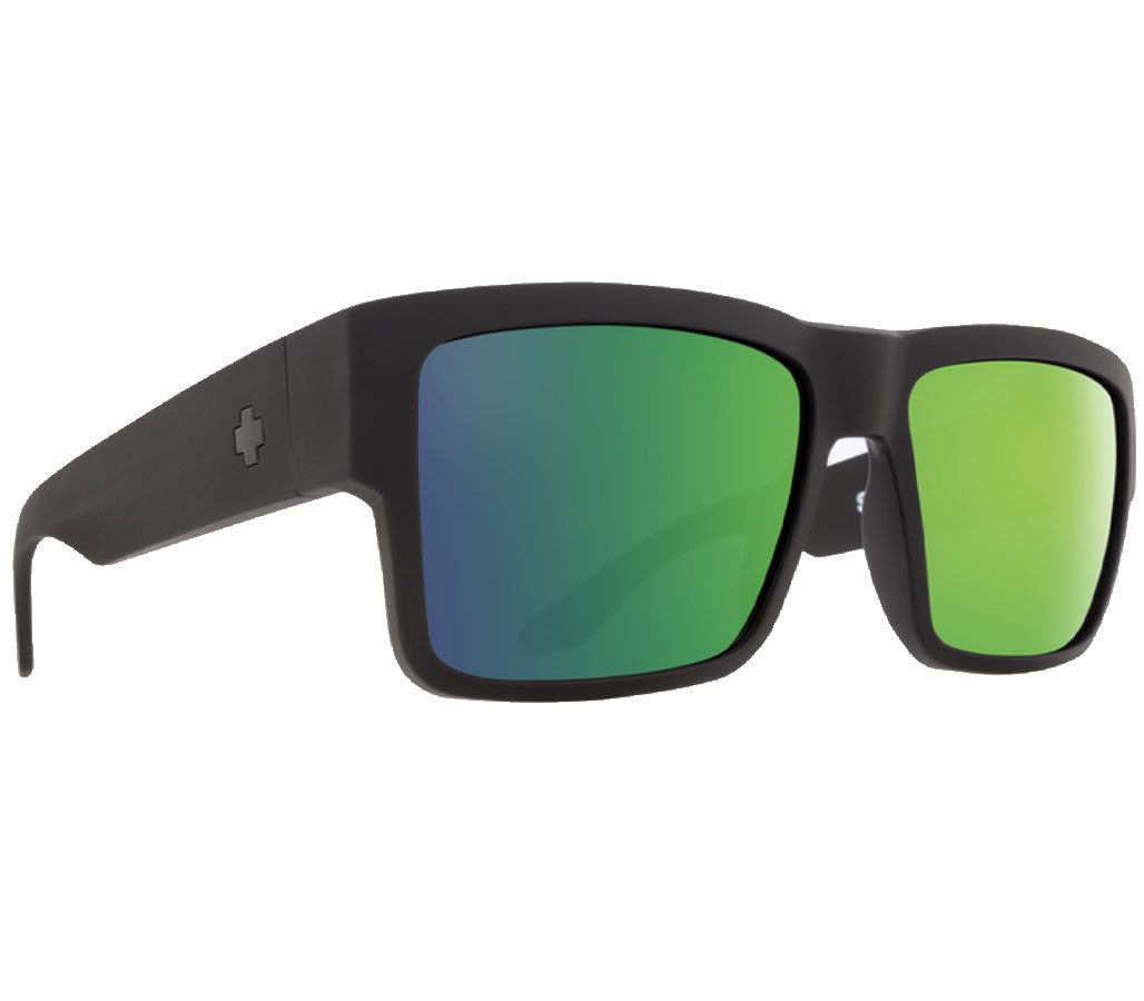 SPY Cyrus Matte Black - HD Plus Bronze Polar with Green Spectra