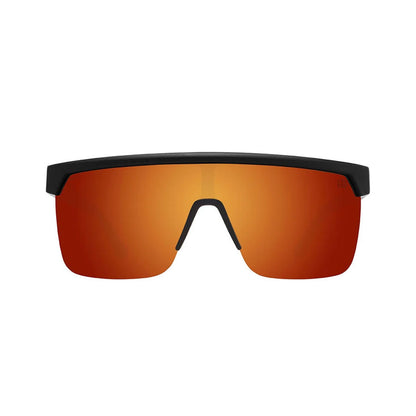 SPY Flynn 5050 Matte Black - Happy Boost Polar Orange Mirror