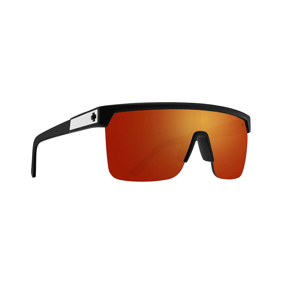 SPY Flynn 5050 Matte Black - Happy Boost Polar Orange Mirror