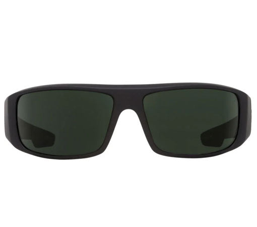 SPY Logan Soft Matte Black - HD Plus Gray Green Polar