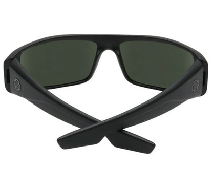 SPY Logan Soft Matte Black - HD Plus Gray Green Polar