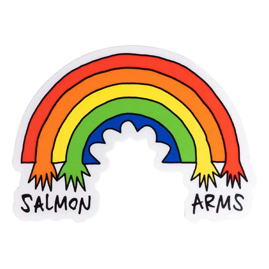 Salmon Arms Rainbow Sticker