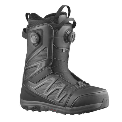 This team favorite, do-it-all park boot utilizes Salomon’s Fit To Ride building process, ensuring instant out of the box fi t and first rate comfort. Designed for the modern freestyle rider featuring our lightest construction, our Salomon specific BOA® STR8JKT for deluxe heel hold, and a compact foot print.