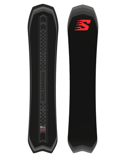 The 2024 Salomon Dancehaul Pro is the perfect choice for snowboarders seeking a responsive and agile ride to power through powder, launch off side hits and rail through park sessions. Featuring a tapered directional shape, Ghost Carbon Beams and Rock Out Camber, this board offers a smooth and stable experience for snowboarders.