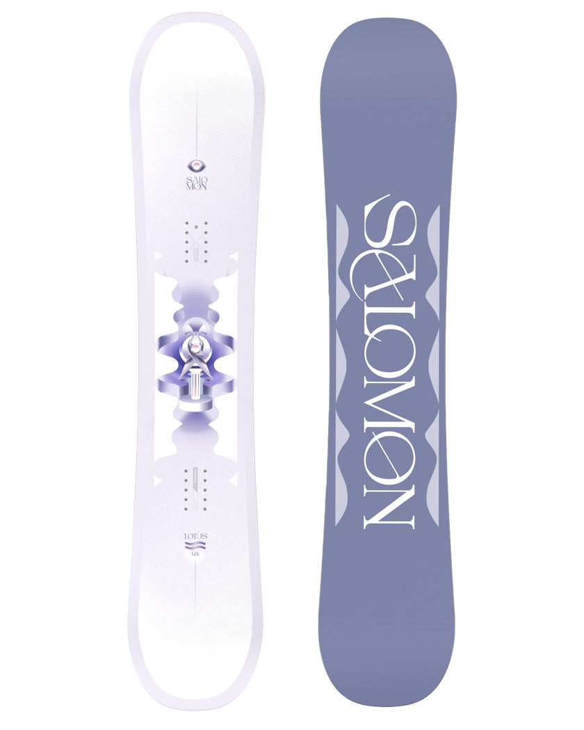 The Lotus snowboard features a soft flex and a forgiving profile, facilitating progression and lowering consequences for beginners. This directional twin features Bite Free Edges for a catch free ride.