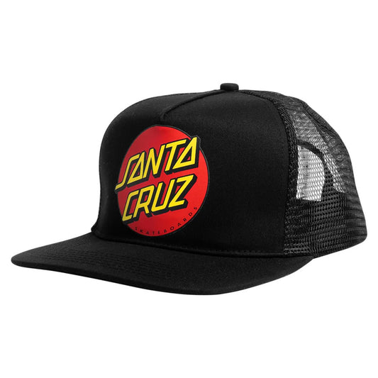 Santa Cruz Classic Dot Trucker Cap - Black